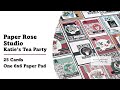 Paper Rose Studio | Katie's Tea Party | 25 Cards 1 Paper Pad