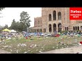 UCLA's Campus Is Left Covered In Trash After Police Clear Out Pro-Palestinian Encampment