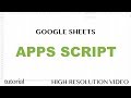 App Script Editor Tutorial - Google Sheets - Excel VBA Equivalent - Read & Write to Ranges & Cells