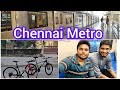 Exploring Chennai Metro Rail | Airport Metro| Blue and Green lanes| Tamil Cyclists | Ride|