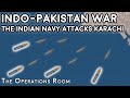 Indo-Pakistan War 71 - The Indian Navy Attacks Karachi - Animated