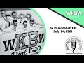 WKBW Radio, July 24, 1961 - 24 Hours of KB Highlights, Buffalo, New York