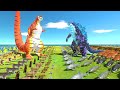 Sharkzilla War - Tiger Godzilla VS Sharkzilla - Animal Revolt Battle Simulator