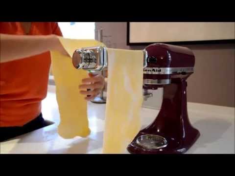 How to Roll Pasta Dough using the KitchenAid Attachment