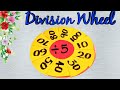 Maths Division Wheel | Maths Working Model | DIY Flash Card | Basic Maths For Primary Class | TLM