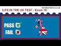 🇬🇧 Life in the UK Test 2024 - Exam 16 - British Citizenship practice tests 🇬🇧