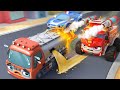 🚒🚓Fire Truck Rescue Team | Tanker Truck is Leaking Oil | Kids Songs | BabyBus - Cars World