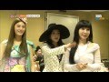SBS [Roommate] - Nana visiting 2NE1's waiting room on Inkigayo