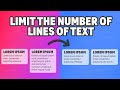 How to set a maximum number of lines of text with CSS