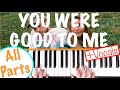 How to play YOU WERE GOOD TO ME - Jeremy Zucker & Chelsea Cutler Piano Chords Tutorial