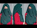 Summer Hijab & Niqab Stay 2023 || Easy And Simple Niqab Style ( Fullcoverage) || Hm hijab tutorial❤️
