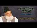 Ramadan Ki Fazilat | Dr Israr Ahmed