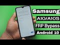 Samsung A10/A10s Google Account Bypass/Unlock Frp  Android 10 New Method 100% Working