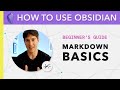 Obsidian for Beginners: 6 Keys to Markdown (2/6) — How to Use the Obsidian App for Notes