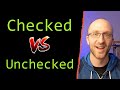 Checked vs. Unchecked Exceptions in Java Tutorial - What's The Difference?