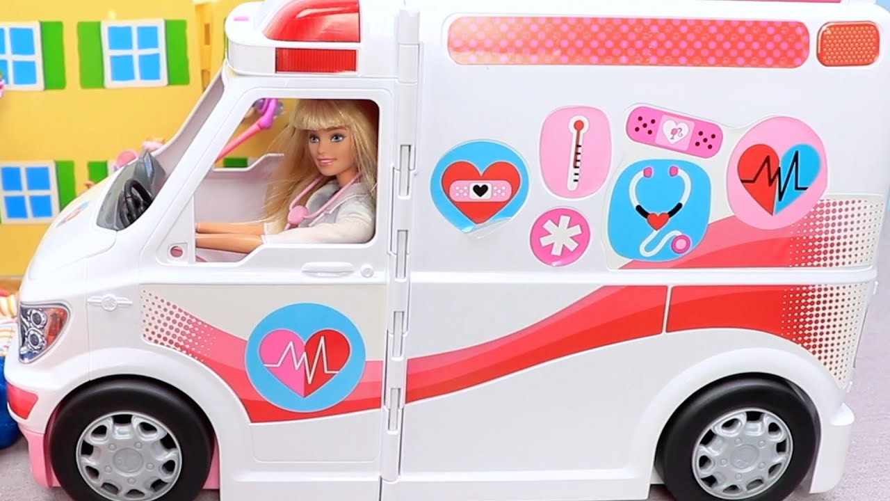 Barbie Ambulance Adventures For Kids! PLAY TOYS