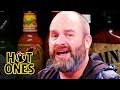 Download Tom Segura Tears Up While Eating Spicy Wings | Hot Ones mp4 3gp mp3 videos - waplic