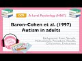 Podcast: Baron-Cohen et al. (1997) Autism in adults