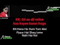 Dil Se Dil Milne Ka For Male Karaoke with Female Voice