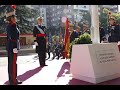 Los Reyes y la Infanta Sofía en el homenaje a la Bandera Nacional y el desfile militar