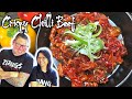 How Chinese Chefs cook Crispy Chilli Beef (Easy Version) 🔥🐮 Mum and Son Professional Chefs cook!