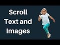 Scrolling images and text in HTML [ Marquee tag in HTML ]