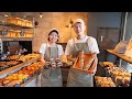 Amazing Japanese baker couple from a wonderful bakery! Beautiful baking from 3 am!