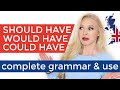 SHOULD'VE | WOULD'VE | COULD'VE - Complete Grammar & Use