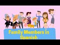 Members of the family in Spanish