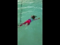 Sydney's survival swim test part 1 !! She did great!!