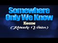 SOMEWHERE ONLY WE KNOW - Keane (KARAOKE VERSION)