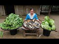 265 Days: Harvest Fish, Vegetables, Sweet Potato - Build Bamboo House, Cooking, Farm | Lý Thị Ca