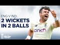 ☝️Pujara ☝️Kohli | Jimmy Anderson Takes 2 Wickets in 2 Balls vs India