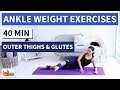ANKLE WEIGHT WORKOUT - Ankle Weight Outer Thighs and Glutes BARLATES BODY BLITZ