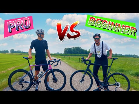 PRO vs BEGINNER CYCLIST What s the difference in SKILLS POWER and SPEED 