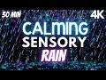 Sensory Videos for Autism Sensory Rain Particles Calm Down Tension Release