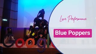 The blue poppers BD Performance at Google DevFest 2015 in IUB