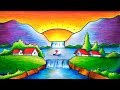 Easy Scenery Drawing for Kids-Step by Step