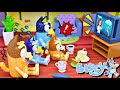 BLUEY Toy's Tough Storm Adventure: How Did They Weather The Big Storm? - Learning Videos For Kids!