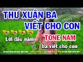Thư Xuân Ba Viết Cho Con - Tone Nam ( Fm ) Beat Chuẩn | Nhạc Sống Huỳnh Lê