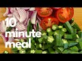 Fresh Fried Okra | Easy Lady Finger Recipe | 10 Minute Bhindi