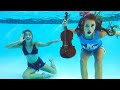 Angry Barvina throws Violin of Karolina Protsenko in the pool