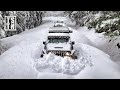 EXTREME Winter Snow Storm Camping Off-Road (TOO DEEP!)
