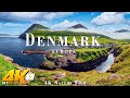 FLYING OVER DENMARK 4K UHD- Amazing Beautiful Nature Scenery with Relaxing Music | 4K VIDEO ULTRA HD