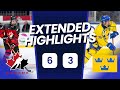 Canada vs Sweden EXTENDED Highlights | 2024 IIHF U18 World Championship