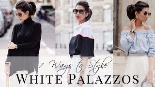 HOW TO STYLE WHITE PALAZZO TROUSERS | Lookbook | JASMINA BHARWANI