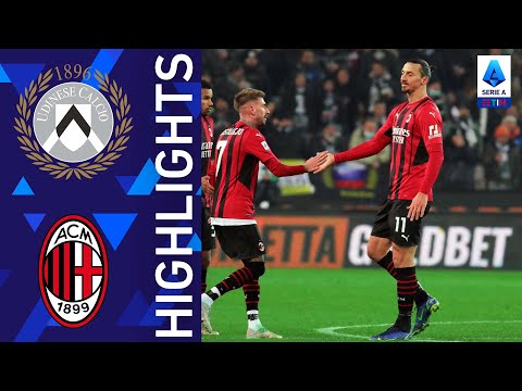 Udinese 1 1 Milan Zlatan to the rescue Serie A 2021 22