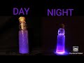Easy night glowing bottle art|#diy