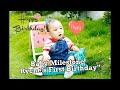 Baby Milestones (Ryche 1st Birthday)
