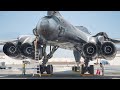 Inspecting US Monstrous B-1 Lancer Before Hypnotic Takeoff at Full Throttle